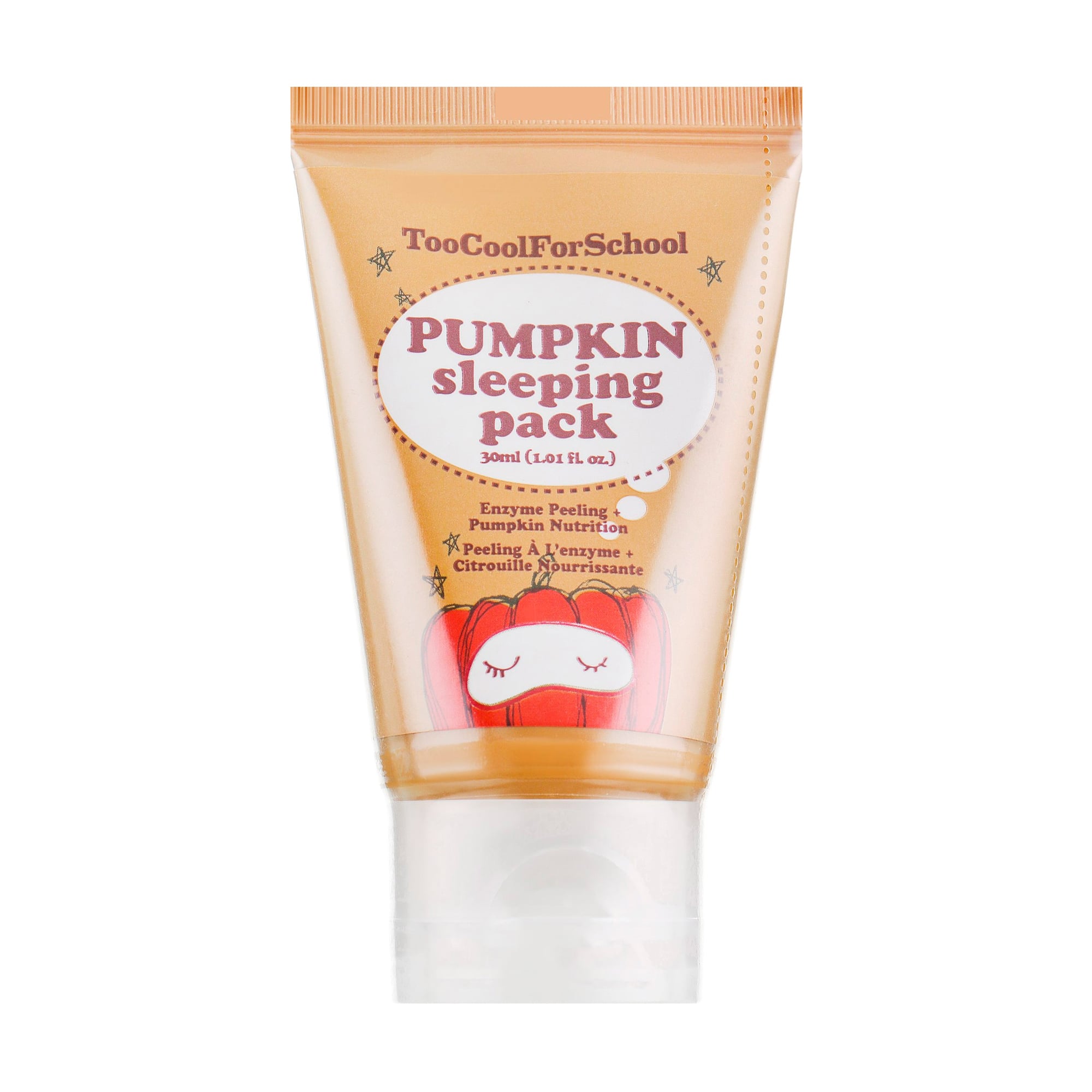 Нічна маска для обличчя Too Cool For School Pumpkin Sleeping Pack з екстрактом гарбуза, 30 мл